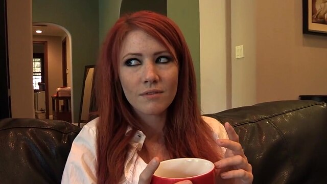 Foxy redhead vixen seduces a partner who wants her lesbian loins