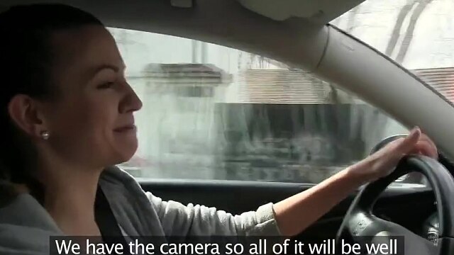 Girlfriends Lesbians make hot sextape in a car