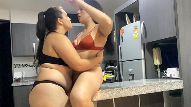 I Fuck My Friend In The Kitchen While My Husband Is Working