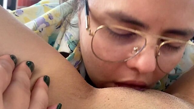 Giant clit blowjob POV