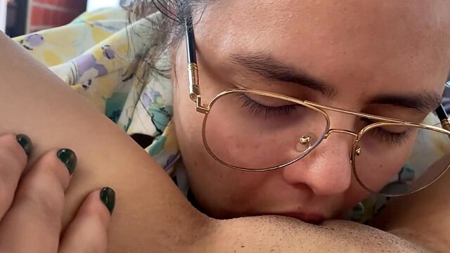Giant clit blowjob POV