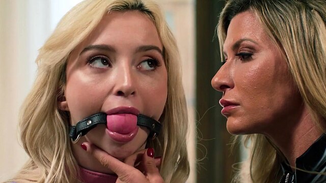 LEZ BE BAD - Petites Lexi Lore & Maya Woulfe Are Dominated By MILFs Ariel X & Helena Locke Part 1+2