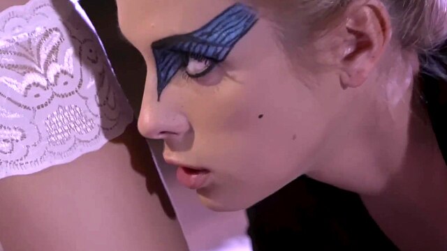 Lesbian seduction of bubble butt blonde ballet student - halloween - Lesbea