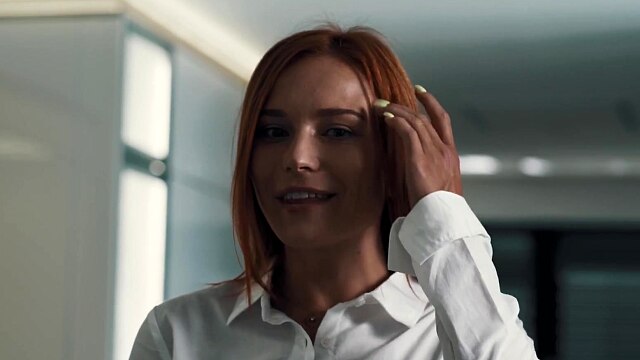 Lesbian Master and Slave - Parasited Brunette Boss Fucks Redhead Maid