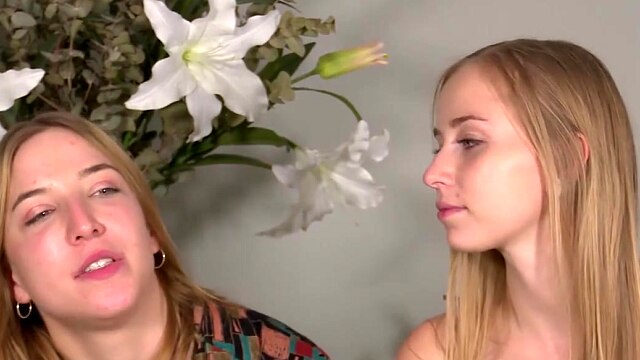 Blonde Fingers Her Lesbian Friend