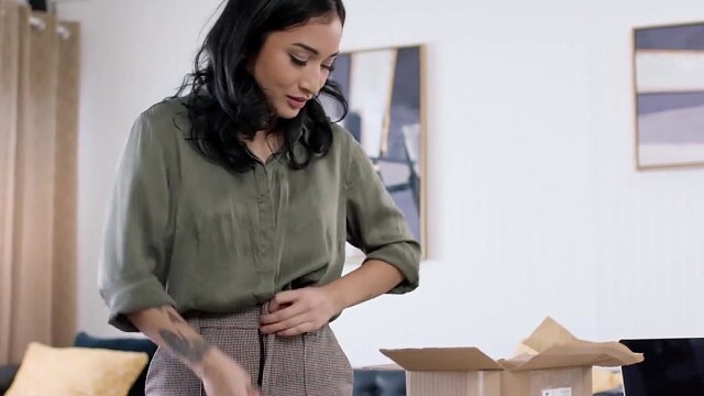 GIRLSWAY Kinky Secretary Avery Black Strap On Fucks Horny Boss Helena Locke At The Office