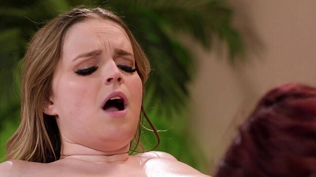 ALL GIRL MASSAGE - Hot Sex Between Two Busty Girls Natasha Nice And Codi Vore To Relieve Stress