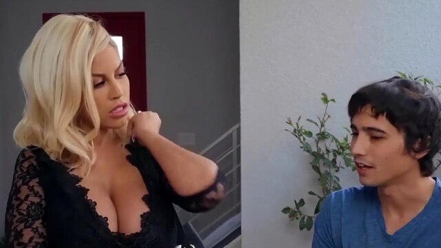 Brazzers - Stepson watches busty blondes Bridgette B & Karma Rx scissors