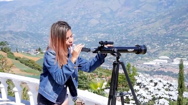 Mila Garcia & Michel Chika Outdoor Lesbian Latina Pussy Eating