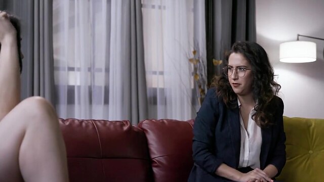 girlsWay Journalist April O'Neil Gets Convinced By Naturist To Try Kama Sutra