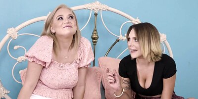 MODERN-DAY SINS - Horny Naturally Stacked Gabbie Carter Sneaks Into GF Blake Blossom's Room To Fuck