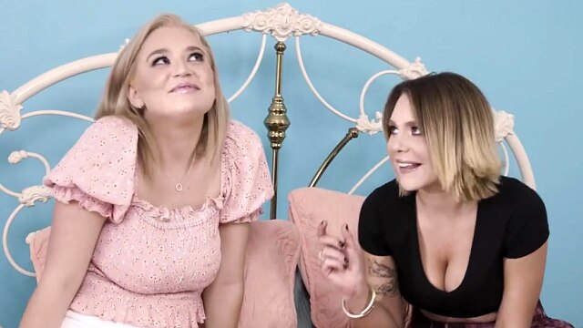 MODERN-DAY SINS - Horny Naturally Stacked Gabbie Carter Sneaks Into GF Blake Blossom's Room To Fuck