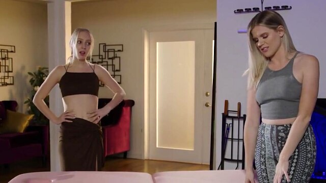 sweetheartvideo - sexy babe helps her roommate practice her massage skills and they end up fucking