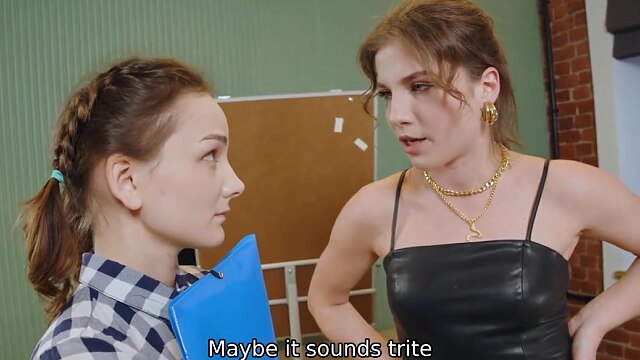 VIP4K. Sexy boss knows how to satisfy her assistant and new office worker
