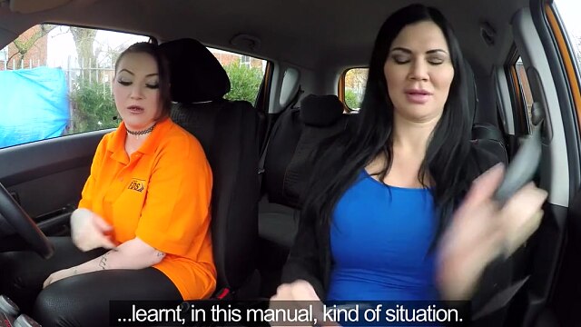 Ex-Prisoner with Massive Boobs Having Lesbian Sex with Jasmine Jae - Fake Driving School