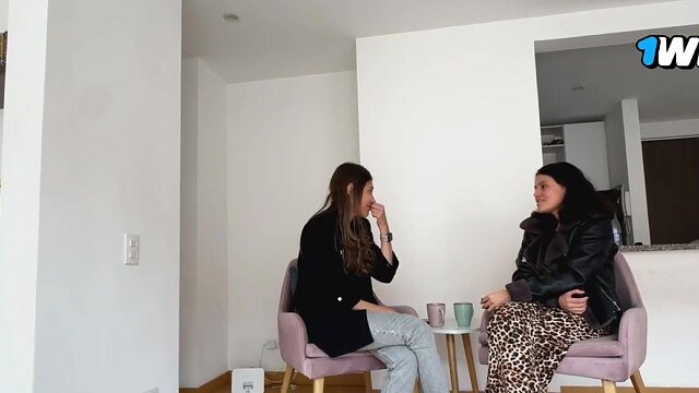 While My Wife is in Another City, the Journalist Touches My Vagina and My Ass