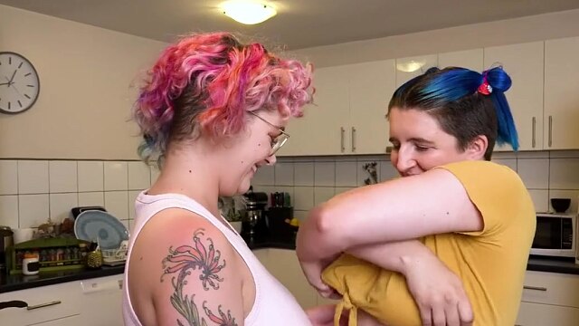 Hirsute Lesbian Gets Pleasured by Her Big Boobed Girlfriend