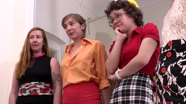 Chubby big titted boss has lesbian sex with secretary