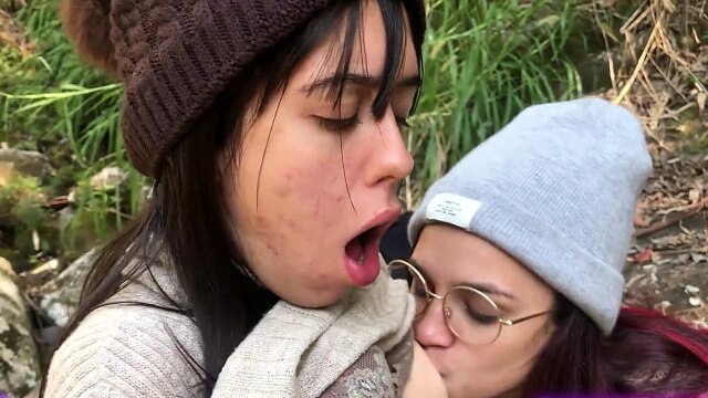 Homemade Porn by Wifebucket - Crafty lesbian cutie seduces her girlfriend outdoor