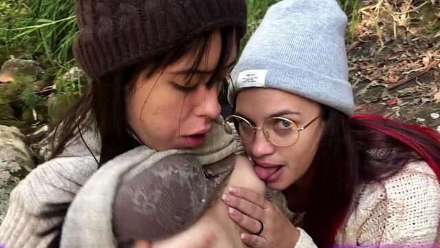 Homemade Porn by Wifebucket - Crafty lesbian cutie seduces her girlfriend outside