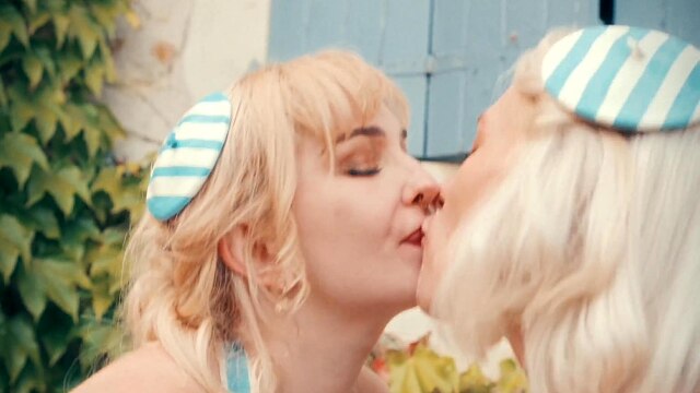 Lesbian Latex Fantasy - Skye Blue & SpookieShelbie - Feet Titty Worship Food Play